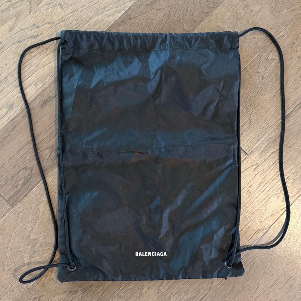 Balenciaga drawstring backpack dust bag black used